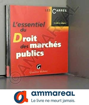 Image du vendeur pour L'essentiel du Droit des marchs publics mis en vente par Ammareal