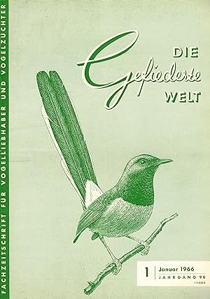Bild des Verkufers fr Die Gefiederte Welt Jahr 1966 Heft 1 bis 3 (3 Hefte) zum Verkauf von Clivia Mueller
