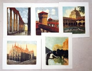 Seller image for Milano. 6 acqauforti originali a colori de F. Marioni, Milano. for sale by antiquariat peter petrej - Bibliopolium AG
