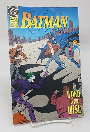 Bild des Verkufers fr Batman: A Word to the Wise zum Verkauf von Attic Books (ABAC, ILAB)