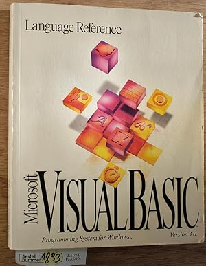 Language Reference Microsoft Visual Basic 3.0 Programming System for Windows.