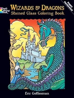 Seller image for DOVER PUBLICATIONS Stained Glass Color Book Wizards And Dragons (427706) for sale by Pieuler Store