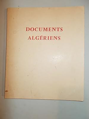 Seller image for DOCUMENTS ALGERIENS for sale by Bibliofolie