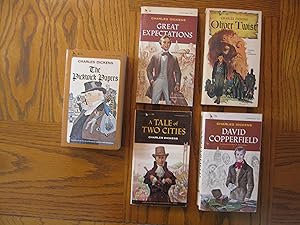 Seller image for Charles Dickens Five (5) Airmont Paperback Classics, including: The Pickwick Papers (CL191); David Copperfield (CL65); A Tale of Two Cities (CL121), Oliver Twist (CL9), and; Great Expectations (CL68) for sale by Clarkean Books