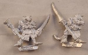 CITADEL 7445054 & 7445084: WARHAMMER Clan Rats 2er-Set [Citadel Miniatures]. Metal-Spielfigur. Ac...