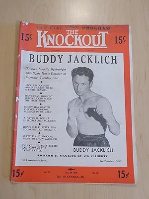 The Knockout Boxing and Wrestling Magazine / Program Buddy Jacklich June 26, 1948