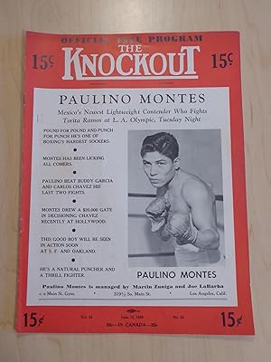 The Knockout Boxing and Wrestling Magazine / Program Paulino Montes v Torita Ramos June 12, 1948