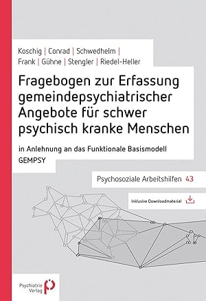 Bild des Verkufers fr Fragebogen zur Erfassung gemeindepsychiatrischer Angebote f ¼r schwer psychisch kranke Menschen zum Verkauf von moluna