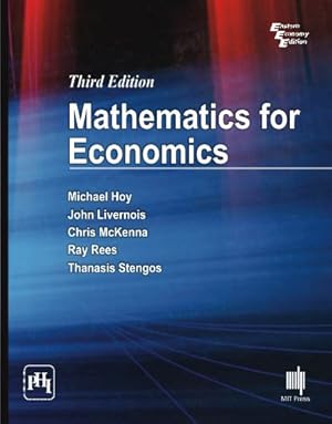 Immagine del venditore per Mathematics for Economics venduto da Pieuler Store