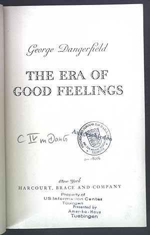 Seller image for The Era of Good Feelings. for sale by books4less (Versandantiquariat Petra Gros GmbH & Co. KG)