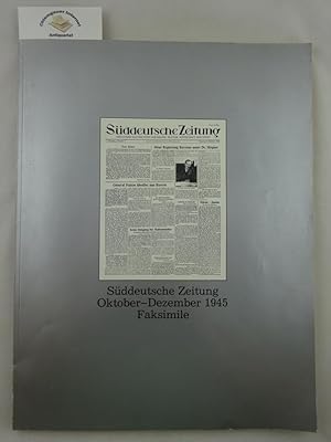 Immagine del venditore per Sddeutsche Zeitung Oktober-Dezember 1945. Faksimile. venduto da Chiemgauer Internet Antiquariat GbR