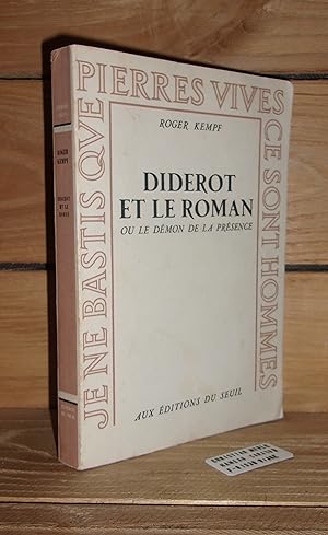 Seller image for DIDEROT ET LE ROMAN ou Le Dmon De La Prsence for sale by Planet's books