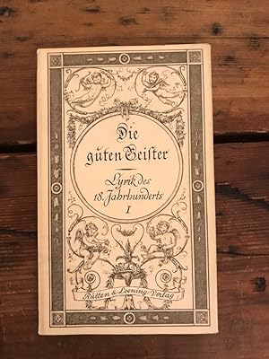 Seller image for Die guten Geister, Band 1: Gedichte for sale by Antiquariat Liber Antiqua