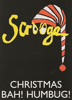Scrooge The Christmas Musical London Theatre Advertising Postcard