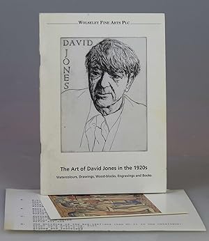The Art of David Jones in the 1920s. Watercolours, Drawings, Wood-Blocks, Engravings and Books
