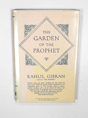 Image du vendeur pour Garden of the prophet mis en vente par Cotswold Internet Books