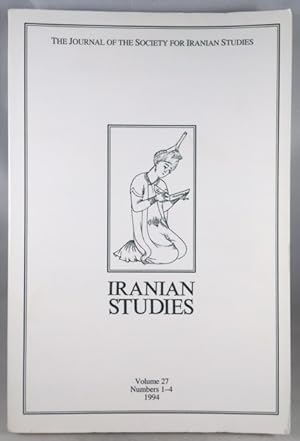 Immagine del venditore per Iranian Studies: The Journal of the Society of Iranian Studies. Vol. 27, Numbers 1-4, 1994 venduto da Great Expectations Rare Books