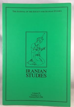 Immagine del venditore per Iranian Studies: The Journal of the Society of Iranian Studies. Vol. 29, Numbers 3-4, Summer/Fall 1996 venduto da Great Expectations Rare Books