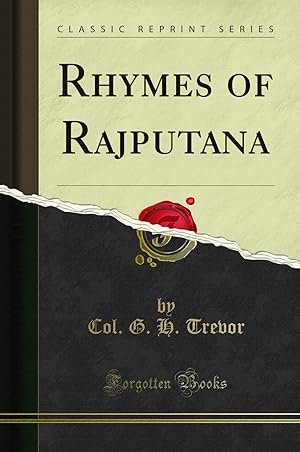 Seller image for Rhymes of Rajputana (Classic Reprint) for sale by Forgotten Books