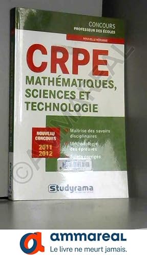 Image du vendeur pour CRPE: mathmatiques, sciences et technologie, cat.A mis en vente par Ammareal