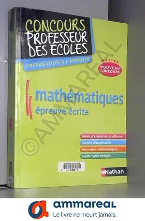 Image du vendeur pour Mathmatiques preuve crite - Prparation au nouveau concours CRPE mis en vente par Ammareal