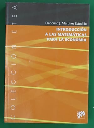 Seller image for Introduccin a las matemticas para la economa for sale by Librera Alonso Quijano