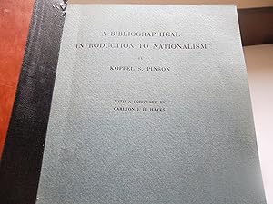 Seller image for A Bibliographical Introduction to Nationalism for sale by Eastburn Books