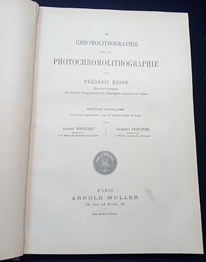 Imagen del vendedor de La chromolithographie et la photochromolithographie a la venta por L'ENCRIVORE (SLAM-ILAB)