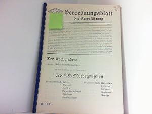 KOPIE ! NSKK Verordungsblatt der Korpsführung: Folge 1 / 27. Januar 1938 / 4. Jahrgang.