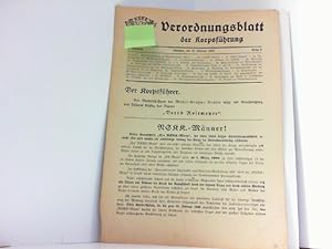 NSKK Verordungsblatt der Korpsführung: Folge 2 / 15. Februar 1938 / 4. Jahrgang.