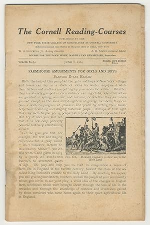 Imagen del vendedor de The Cornell Reading-Courses: June 1, 1914, Vol. III, No. 65, Rural Life Series No. 9: Farmhouse Amusements for Girls and Boys a la venta por Between the Covers-Rare Books, Inc. ABAA