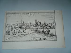 Wismar, anno 1575, Panorama bei Braun/Hognberg, selten Braun - Hogenberg Wismar / Mecklenburg Vor...