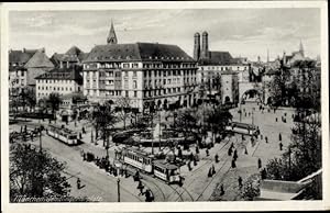 Ansichtskarte / Postkarte München Bayern, Sendlingertorplatz, Straßenbahnen