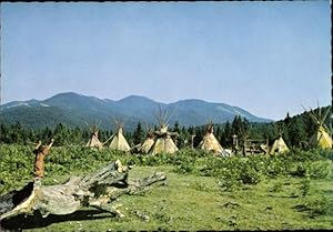 Ansichtskarte / Postkarte Filmszene aus Der Schatz im Silbersee, Tipis, Dorf der Utahs, Indianer,...