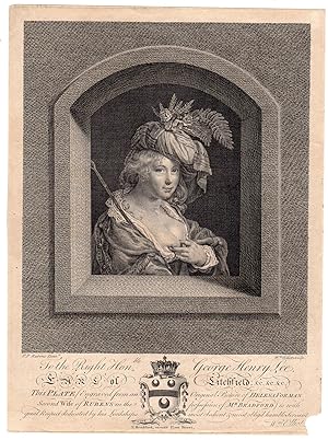Seller image for Antique Print-SUSANNA LUNDEN-PORTRAIT-HELENA FOURMENT-Rubens-Elliot-1763 for sale by Pictura Prints, Art & Books