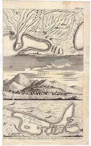 Antique Print-CYZICUS-LAKE ABELLIONTE-BOURSA-ANATOLIE-TURKEY-Pococke-1745