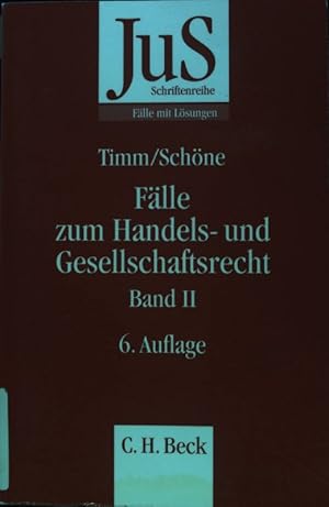 Bild des Verkufers fr Flle zum Handels- und Gesellschaftsrecht; JuS Schriftenreihe, Band 2; zum Verkauf von books4less (Versandantiquariat Petra Gros GmbH & Co. KG)