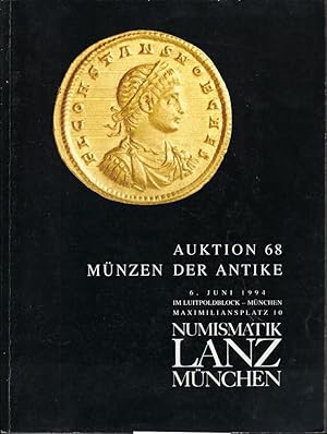 Image du vendeur pour Numismatik Lanz. Auktion 68. Mnzen der Antike. 6 Juni 1994 mis en vente par Librairie Archaion