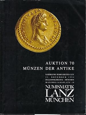 Image du vendeur pour Numismatik Lanz. Auktion 70. Mnzen der Antike. 21 November1994 mis en vente par Librairie Archaion