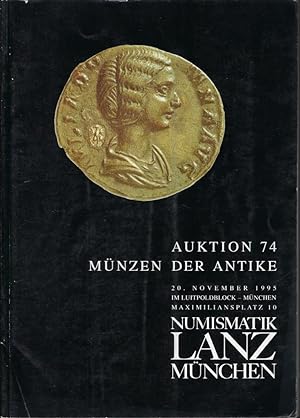 Image du vendeur pour Numismatik Lanz. Auktion 74. Mnzen der Antike. 20 November1995 mis en vente par Librairie Archaion