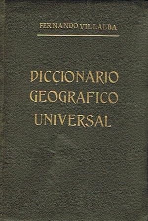 Imagen del vendedor de DICCIONARIO GEOGRFICO UNIVERSAL. a la venta por Librera Torren de Rueda