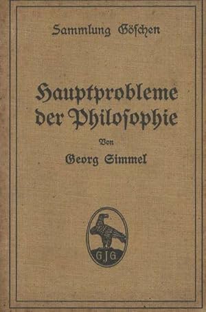 Bild des Verkufers fr Hauptprobleme der Philosophie. Sammlung Gschen; zum Verkauf von nika-books, art & crafts GbR