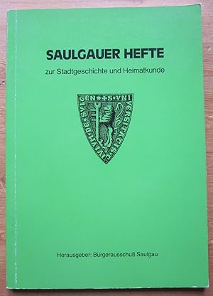 Imagen del vendedor de Saulgauer Hefte zur Stadtgeschichte und Heimatkunde Heft 3/1982. a la venta por Antiquariat Roland Ggler