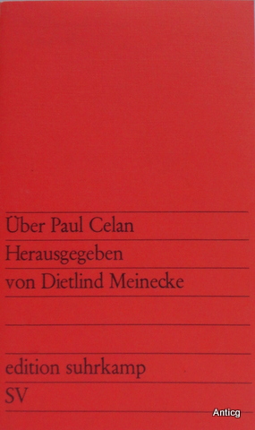 Über Paul Celan. 2., erweiterte Auflage.