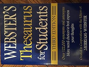 Seller image for Webster's Federal Street Press Thesaurus for Students, 3rd Edition, Paperback, Grades 6 and Up, 352 Pages for sale by Reliant Bookstore