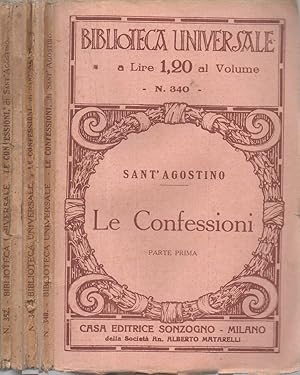 Immagine del venditore per Le Confessioni Versione italiana di Paolo Gagliardi - Parte Prima - Parte Seconda - Parte Terza venduto da Biblioteca di Babele