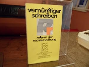 Seller image for vernnftiger schreiben reform der rechtschreibung. for sale by Antiquariat Floeder