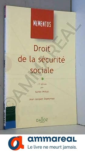 Image du vendeur pour Droit de la scurit sociale mis en vente par Ammareal