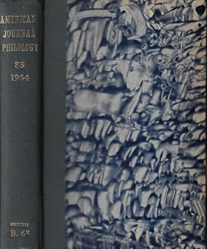 Bild des Verkufers fr American Journal of Philology Anno 1964 zum Verkauf von Biblioteca di Babele