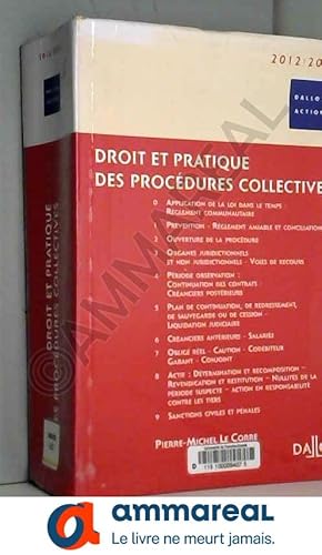 Seller image for Droit et pratique des procdures collectives 2012/2013 - 6e d.: Dalloz Action for sale by Ammareal